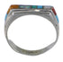 Turquoise Multicolor Jewelry Sterling Silver Ring Size 6-1/2 HS34050